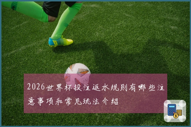 2026世界杯投注返水规则有哪些注意事项和常见玩法介绍